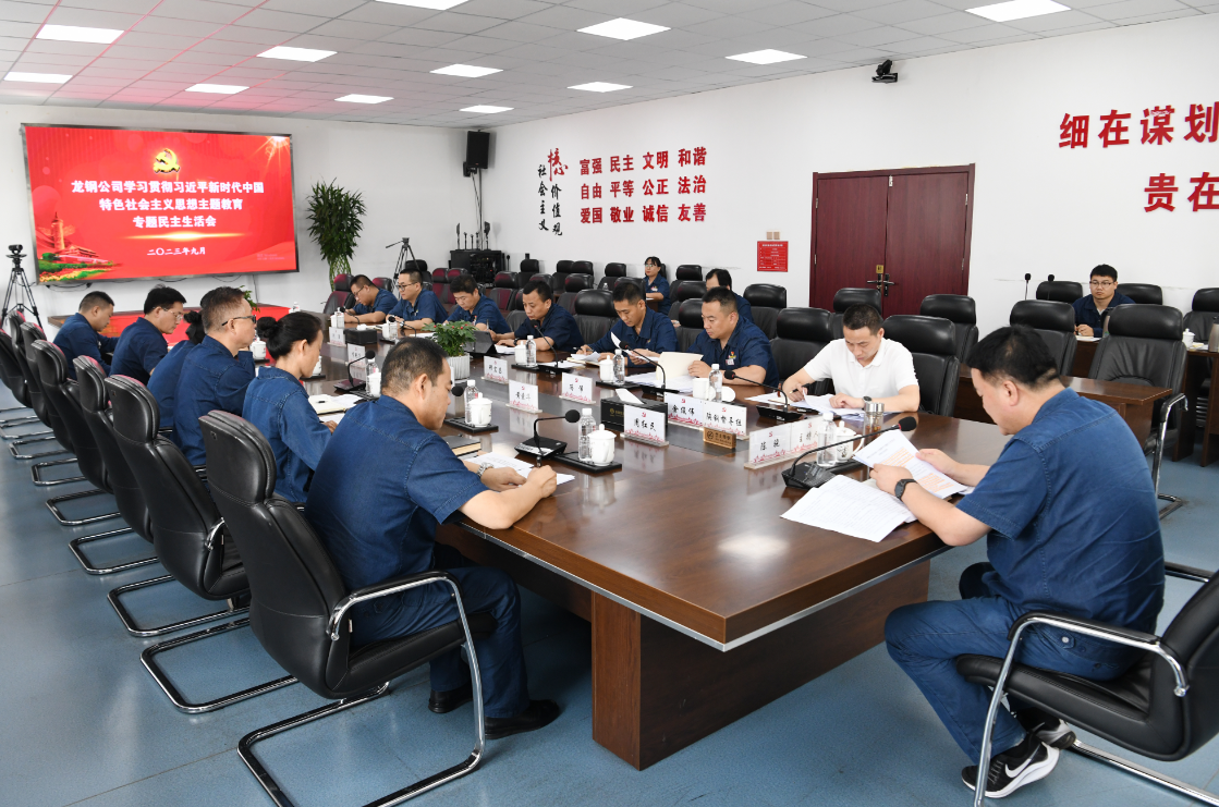 龍鋼公司黨委召開學習貫徹習近平新時代中國特色社會主義思想主題教育專題民主生活會 龍鋼公司黨委召開學習貫徹習近平新時代中國特色社會主義思想主題教育專題民主生活會