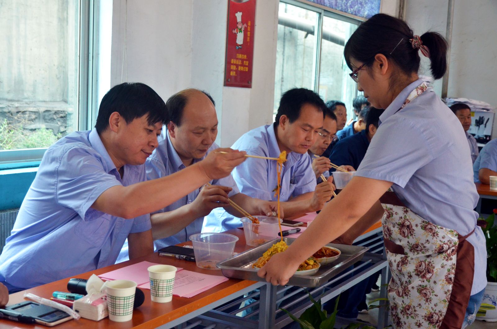 龍鋼公司成功舉辦第二屆廚藝比賽 龍鋼公司成功舉辦第二屆廚藝比賽